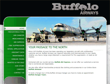 Tablet Screenshot of buffaloairways.com